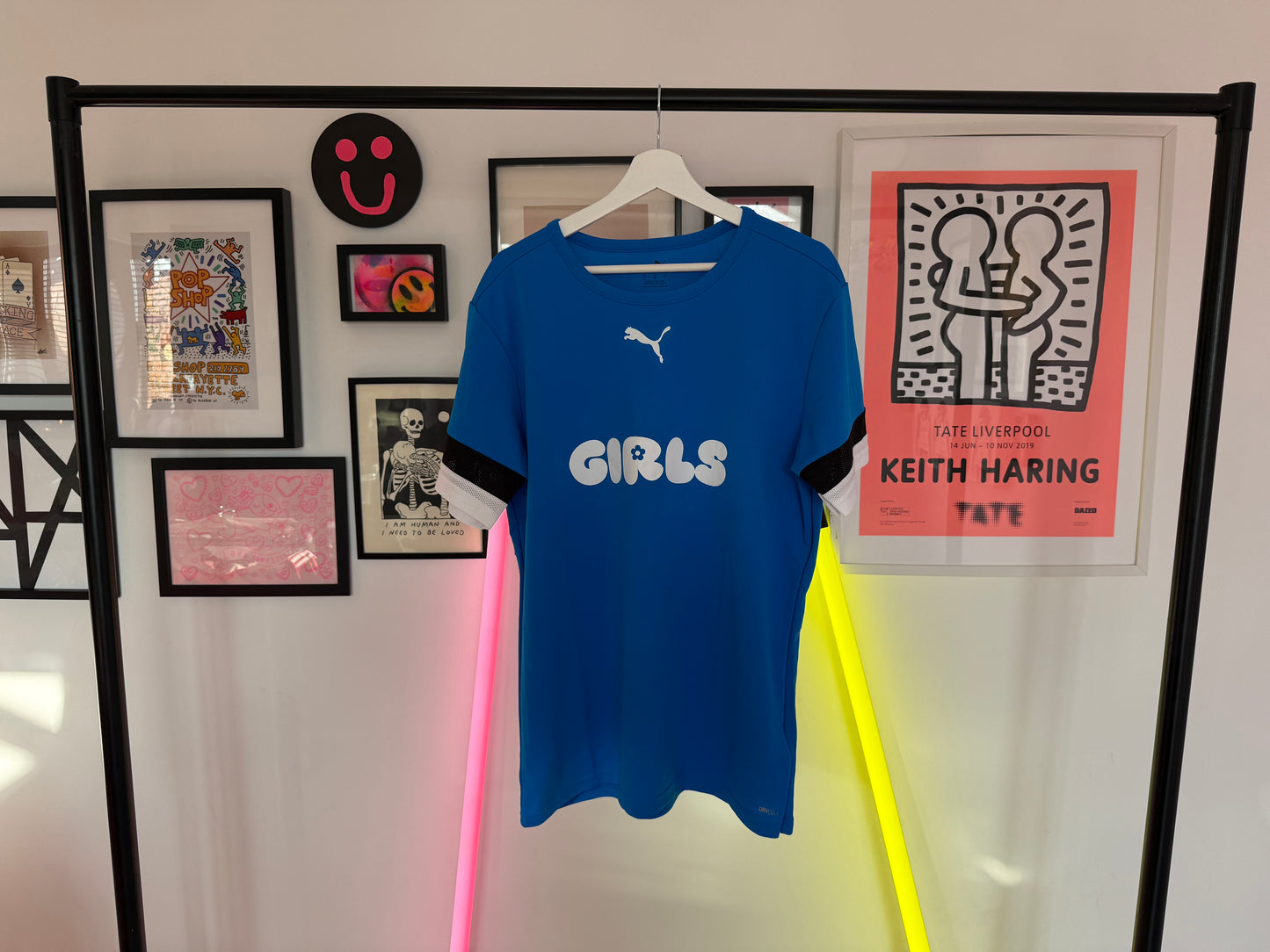 GIRLS - Short sleeved PUMA top